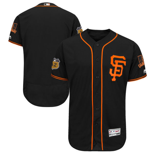 2017 MLB San Francisco Giants Blank Black Jerseys